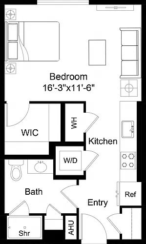 Floor plan Studio-S1