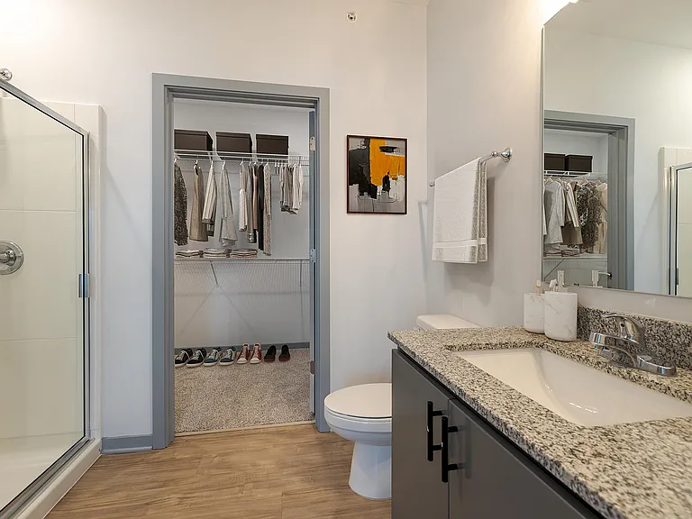 Bathroom with Walk-in Closet