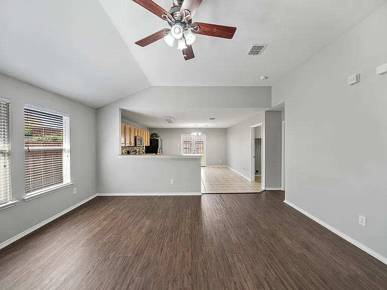 LVP flooring in Living, Dining and Hall