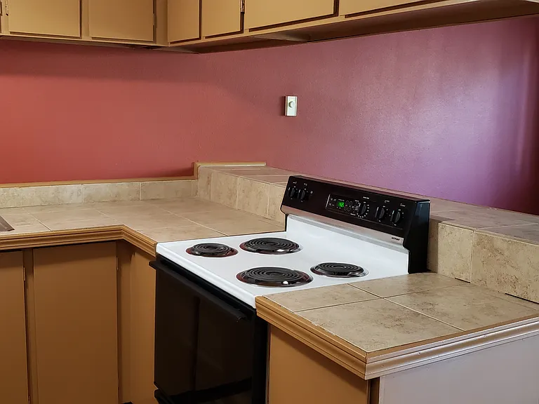 Kitchen with a view of diningroom.