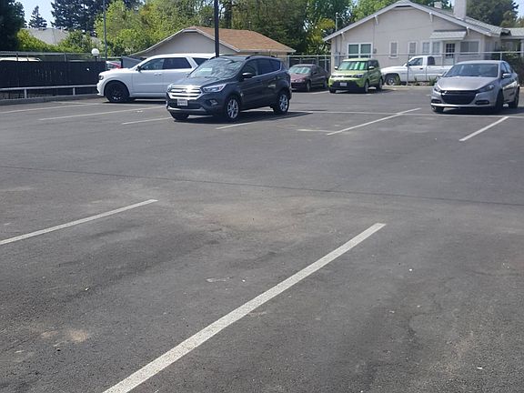 Parking Lot with Security Cameras