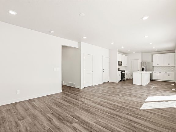 The Cottonwood floorplan interior image taken at a Meritage Homes community in Eagle Mountain, UT.