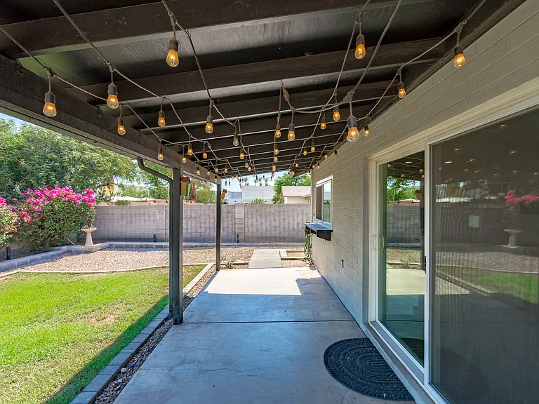 Backyard patio