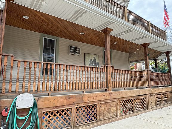 French door off kitchen leading to outdoor private porch area