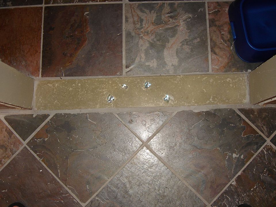 Concrete and slate