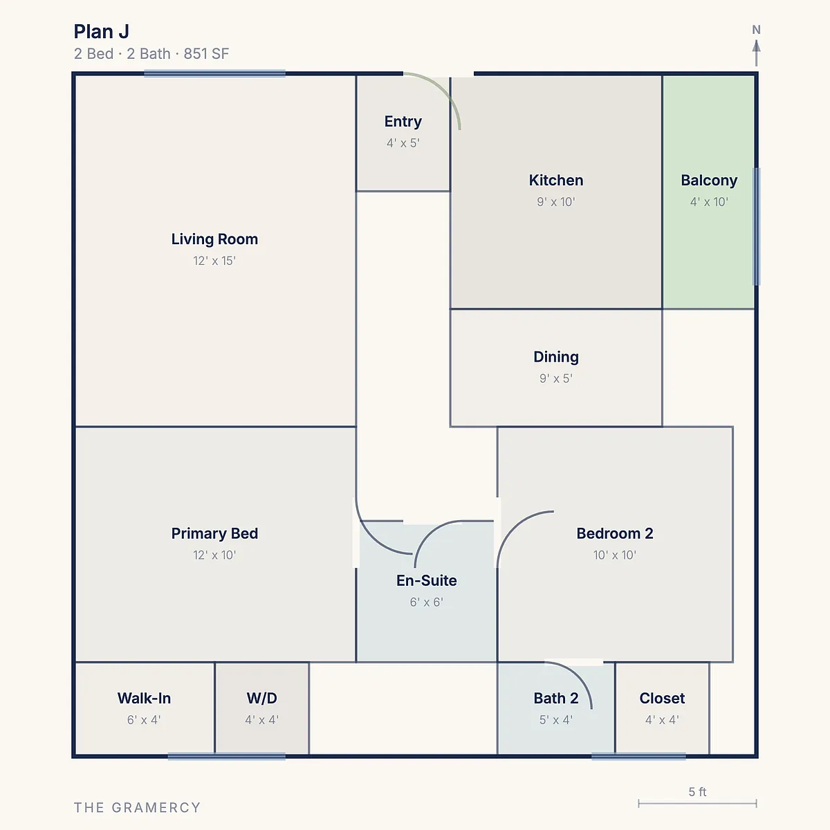 Floor plan The Irving