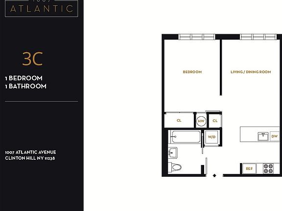 2nd image of 1007 Atlantic Ave APT 3C
