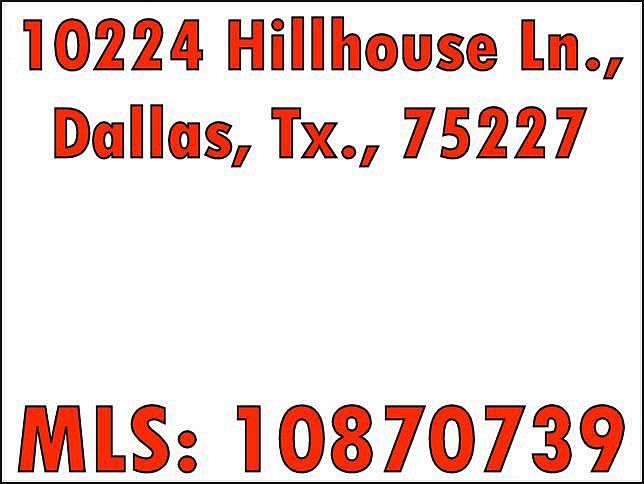 10224 Hillhouse - MLS: 10870739
