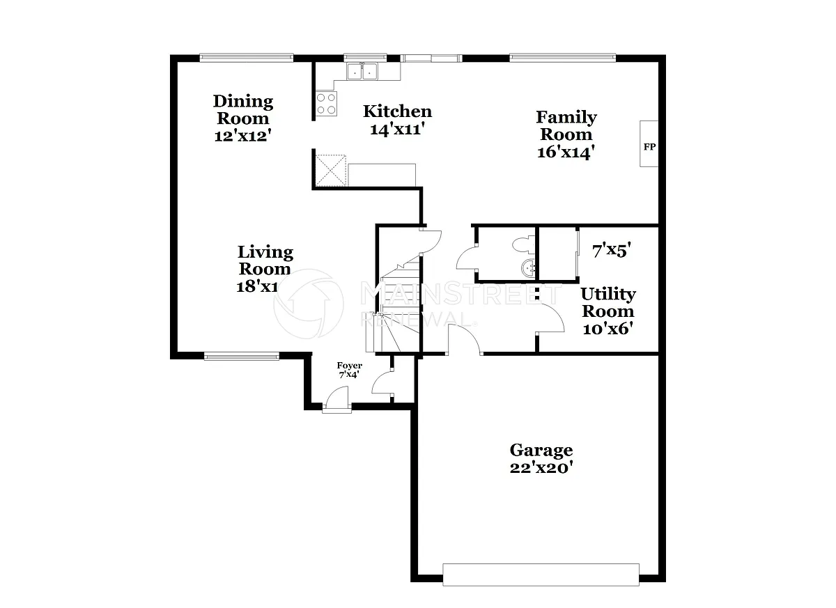 Floor Plan - 3732 Wishbone Blvd