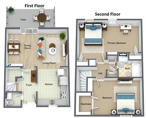 Floor plan The Chatham-Renovated