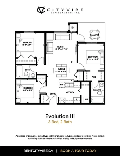 Floor plan 3 Bedroom