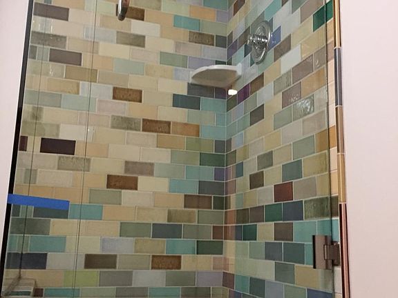 tiled shower!