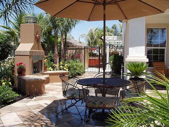 front patio to backyard