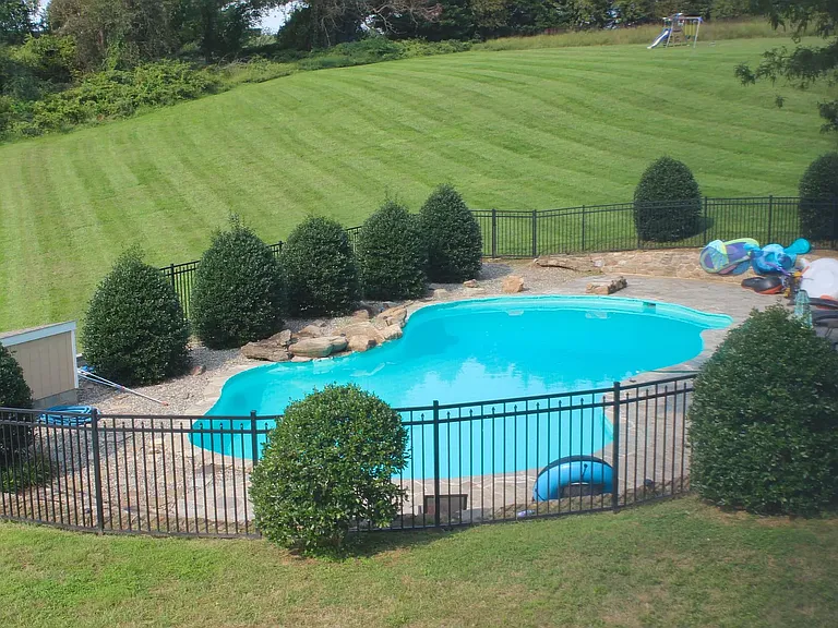 Shared backyard pool
