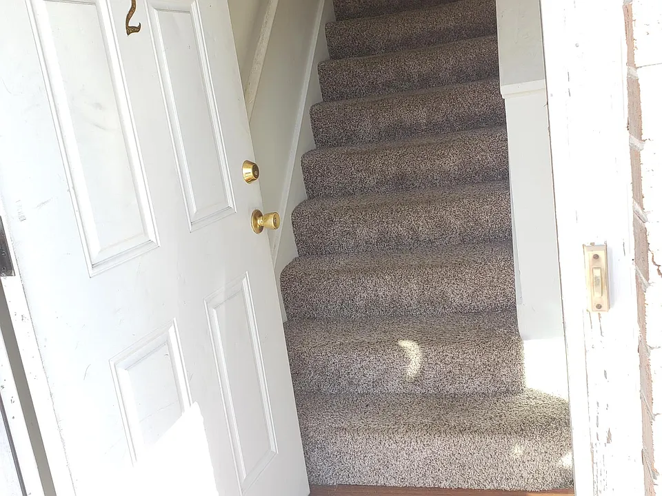 Foyer and stairs to bedrooms