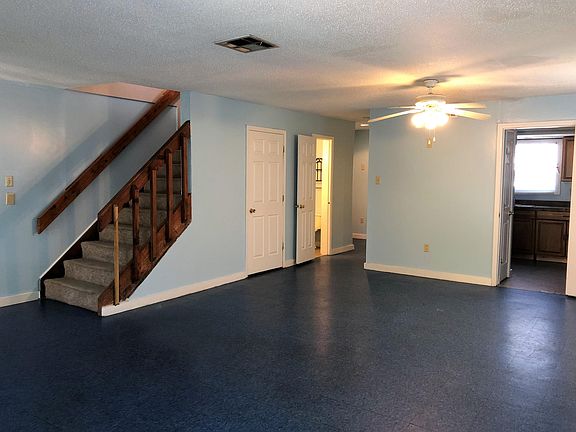Living room with half bath
