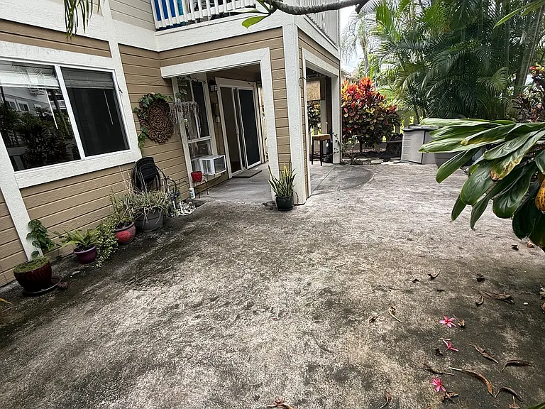 View from edge of patio to show size
