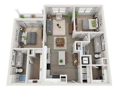 Floor plan B1 Balc