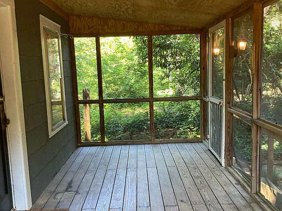 Screened-in front porch.