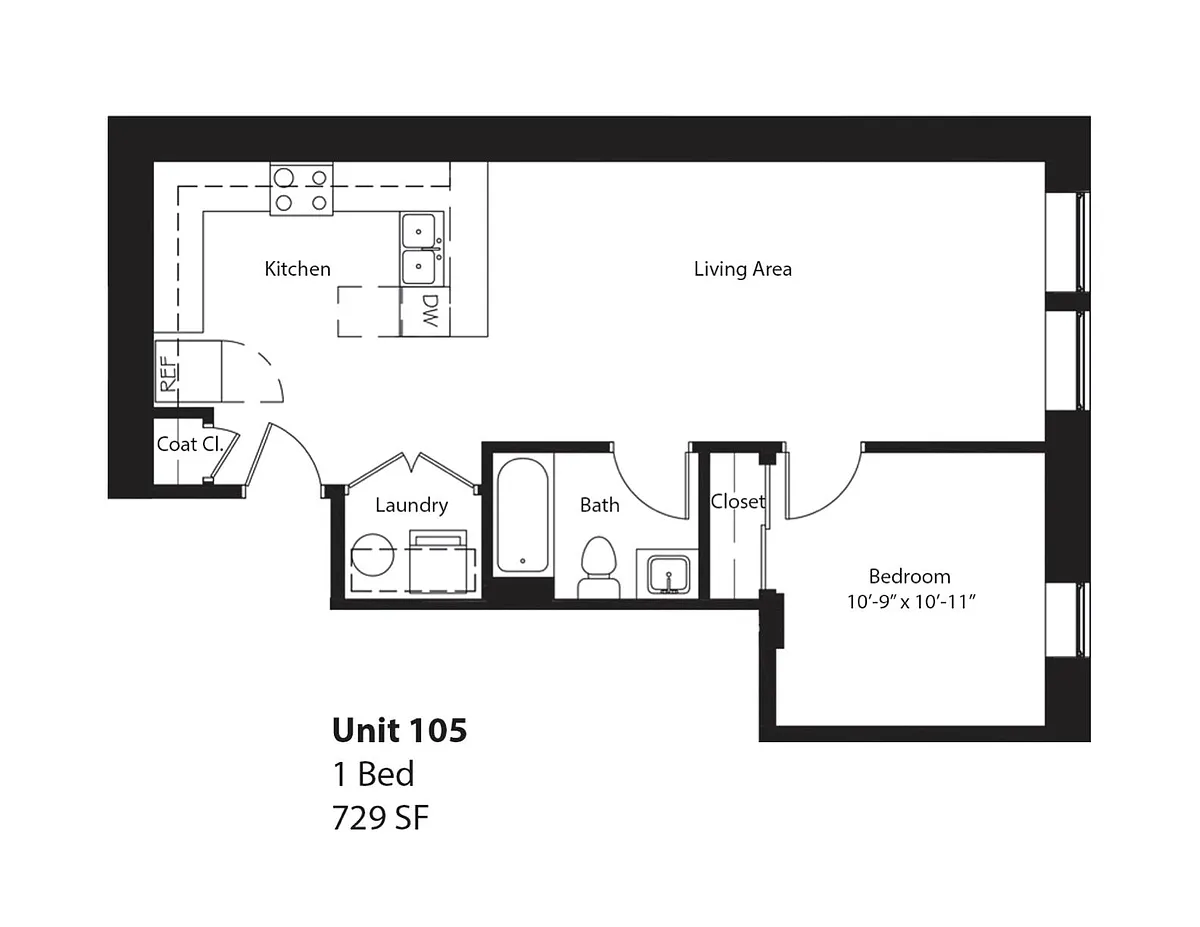Floor plan 105