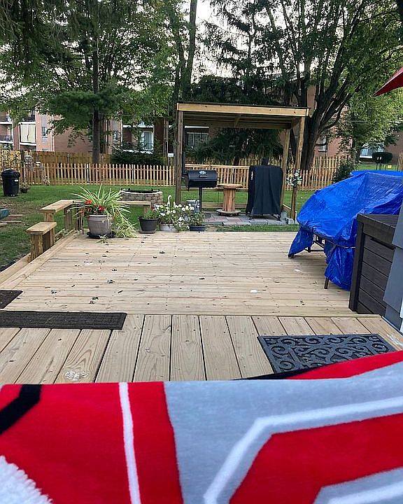 Looking out to backyard 2021