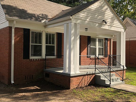 Double triple columns on front porch