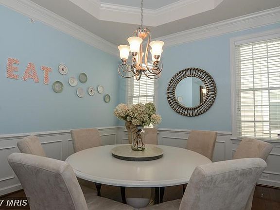Formal dining room with gorgeous tray ceiling