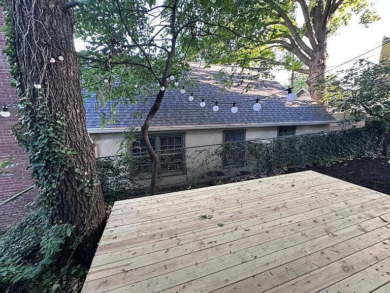 private deck off of living space