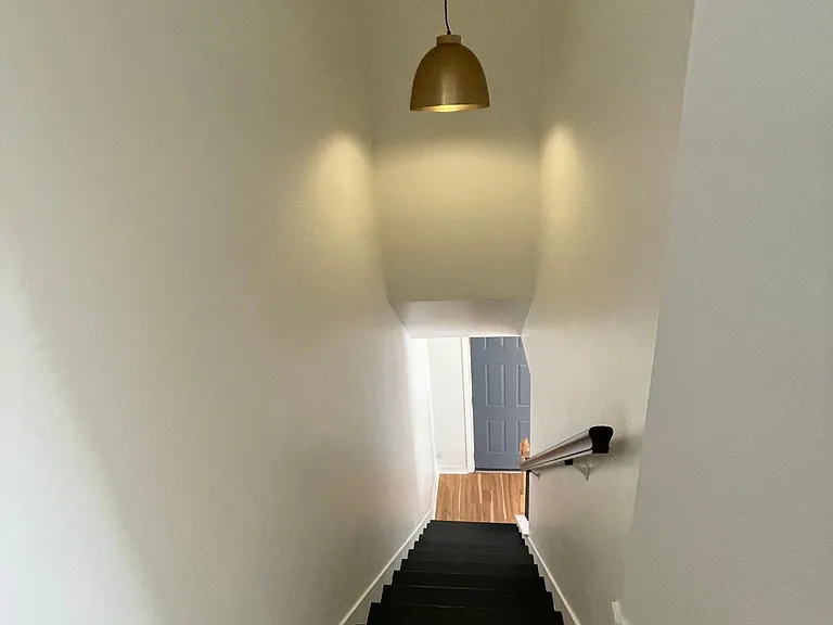 View of stairs! Modern touches