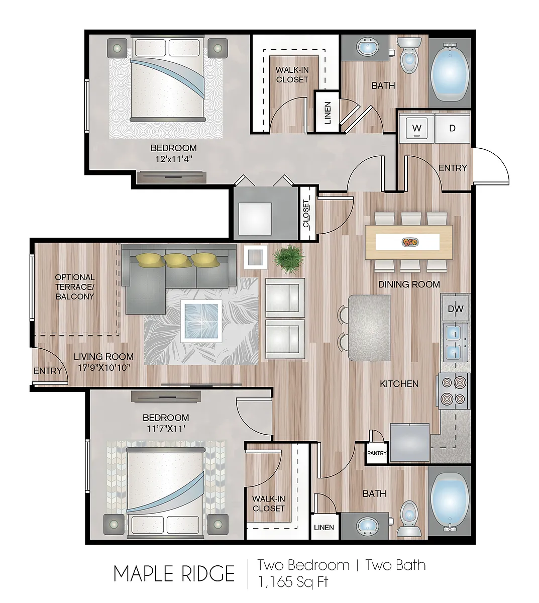Floor plan Maple Ridge