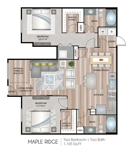 Floor plan Maple Ridge