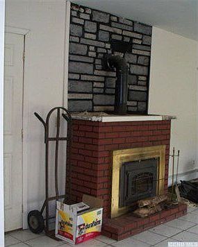 living room fireplace