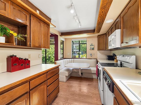 Kitchen is off to the right as you enter the home>