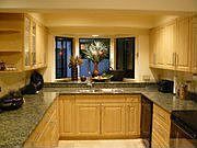 The kitchen.