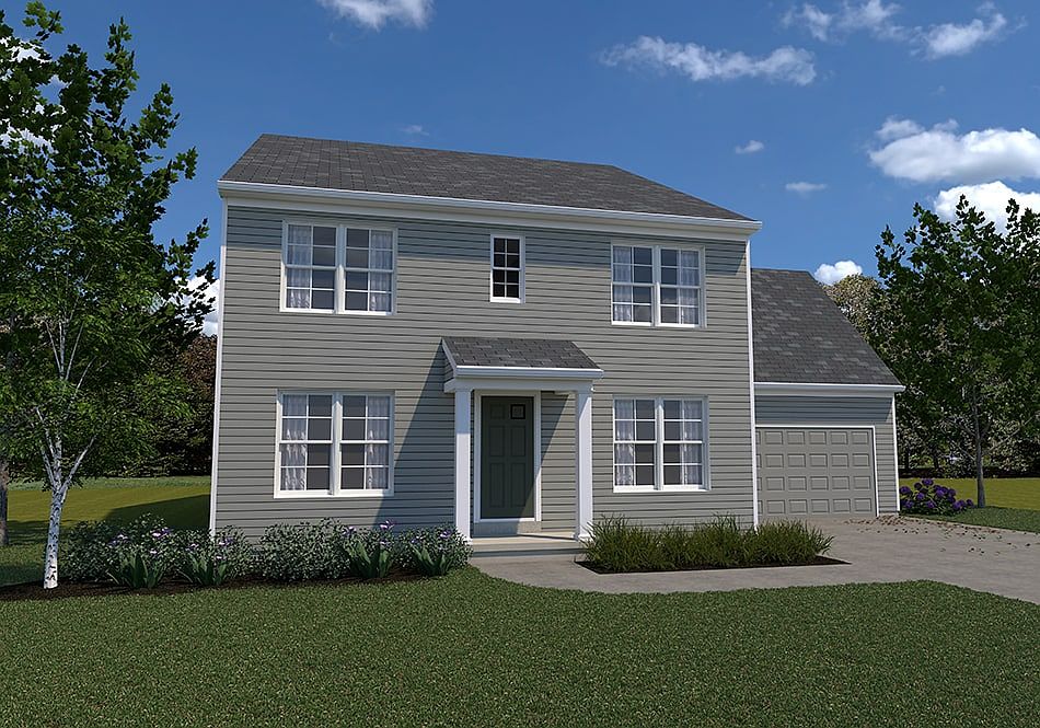 Glen Mary American Elevation Optional Garage Door Shown