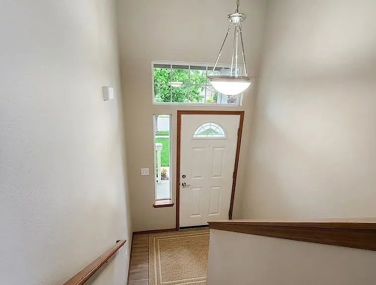 Split level level entry with stairs to both upper and lower living areas.