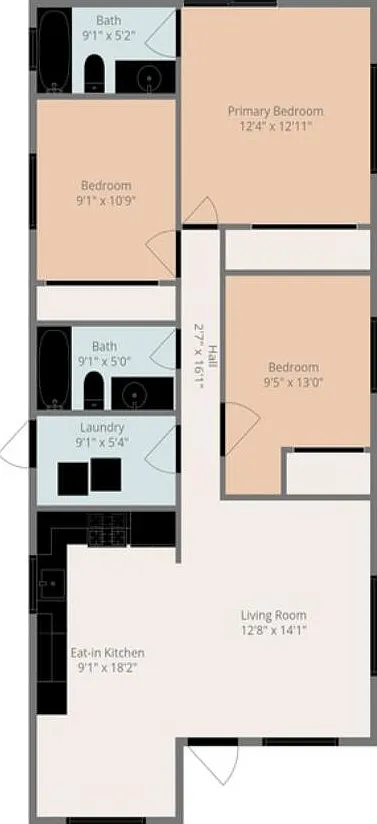 3 bed, 2.0 bath, 1135 sqft, $4,999 — Photo 2