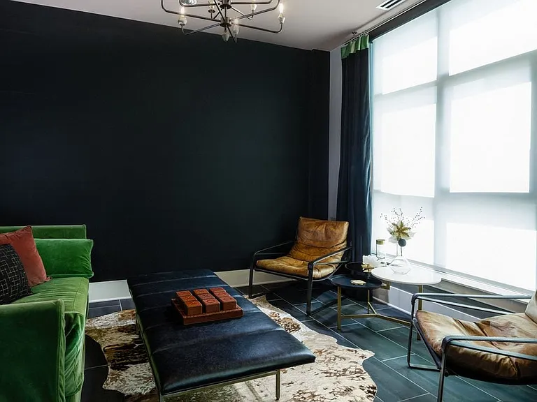 3rd Floor Resident lounge with private seating area