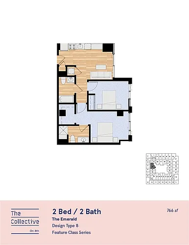 Floor plan 2X2 F