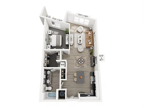 Floor plan Monochrome