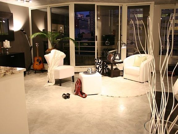 Living room and balcony