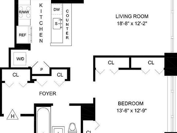 2nd image of 160 W 62nd St APT 16H