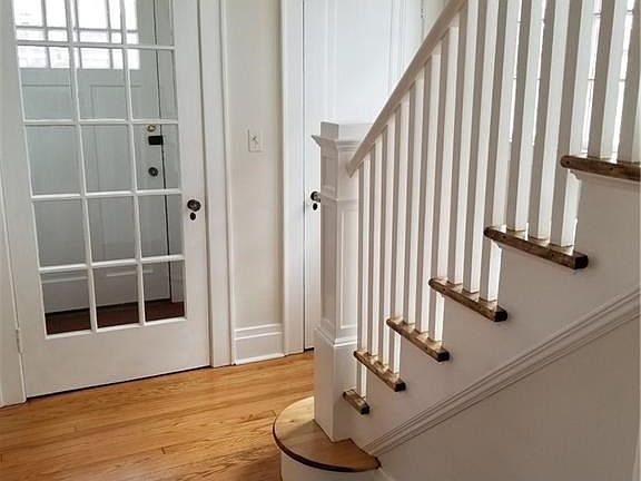 Lovely foyer, French door and beautiful architectural features