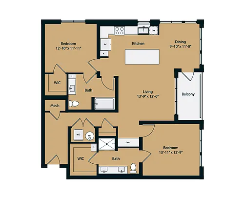 Floor plan 2B-2