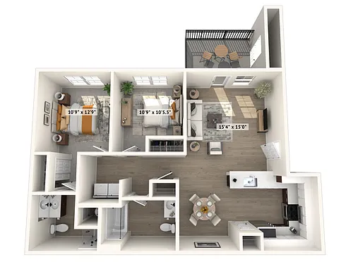 Floor plan 2x2 Suncrest