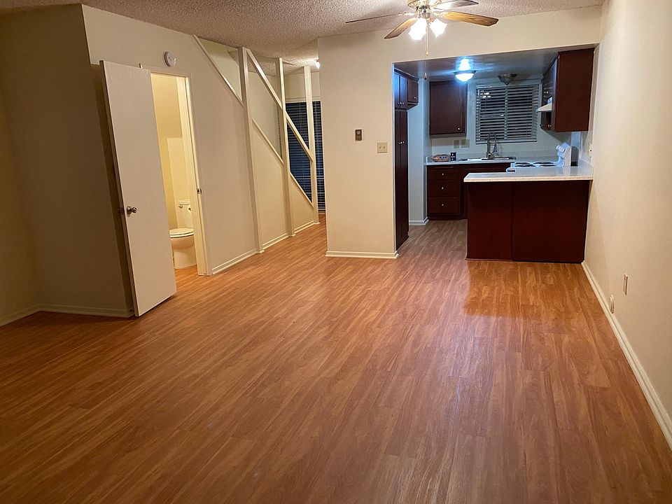 Downstairs family room and kitchen