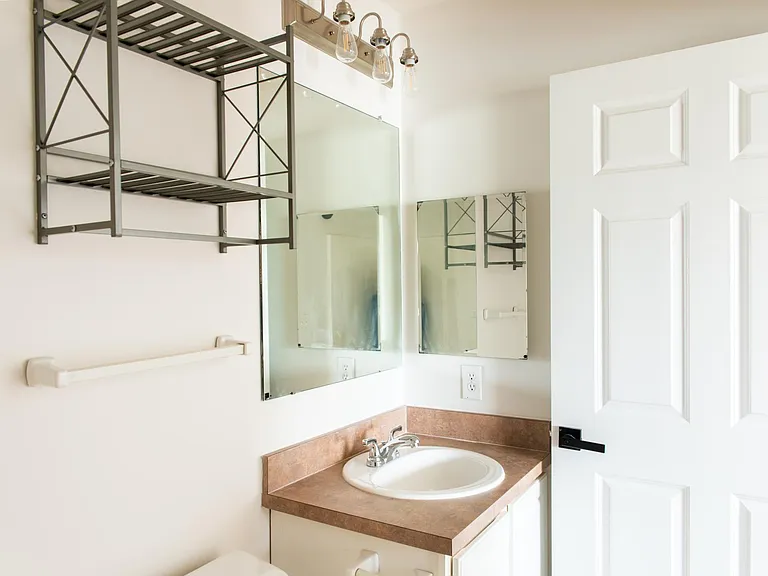 Upstairs bathroom, private entry from bedroom