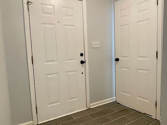 Front door and garage door entry