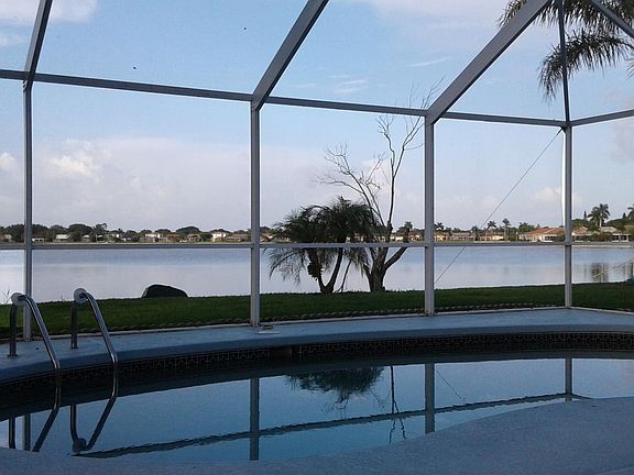 Pool and lake view