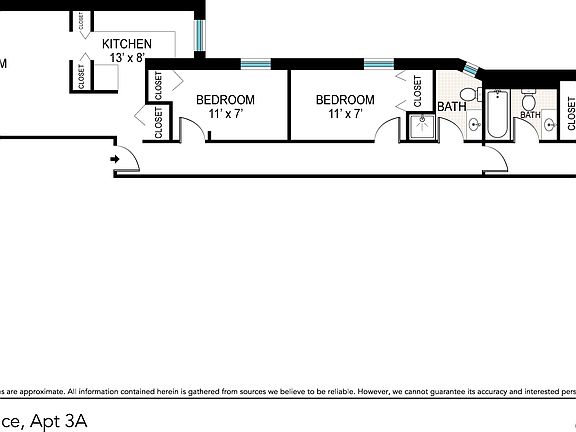 2nd image of 201 Saint James Pl APT 3A